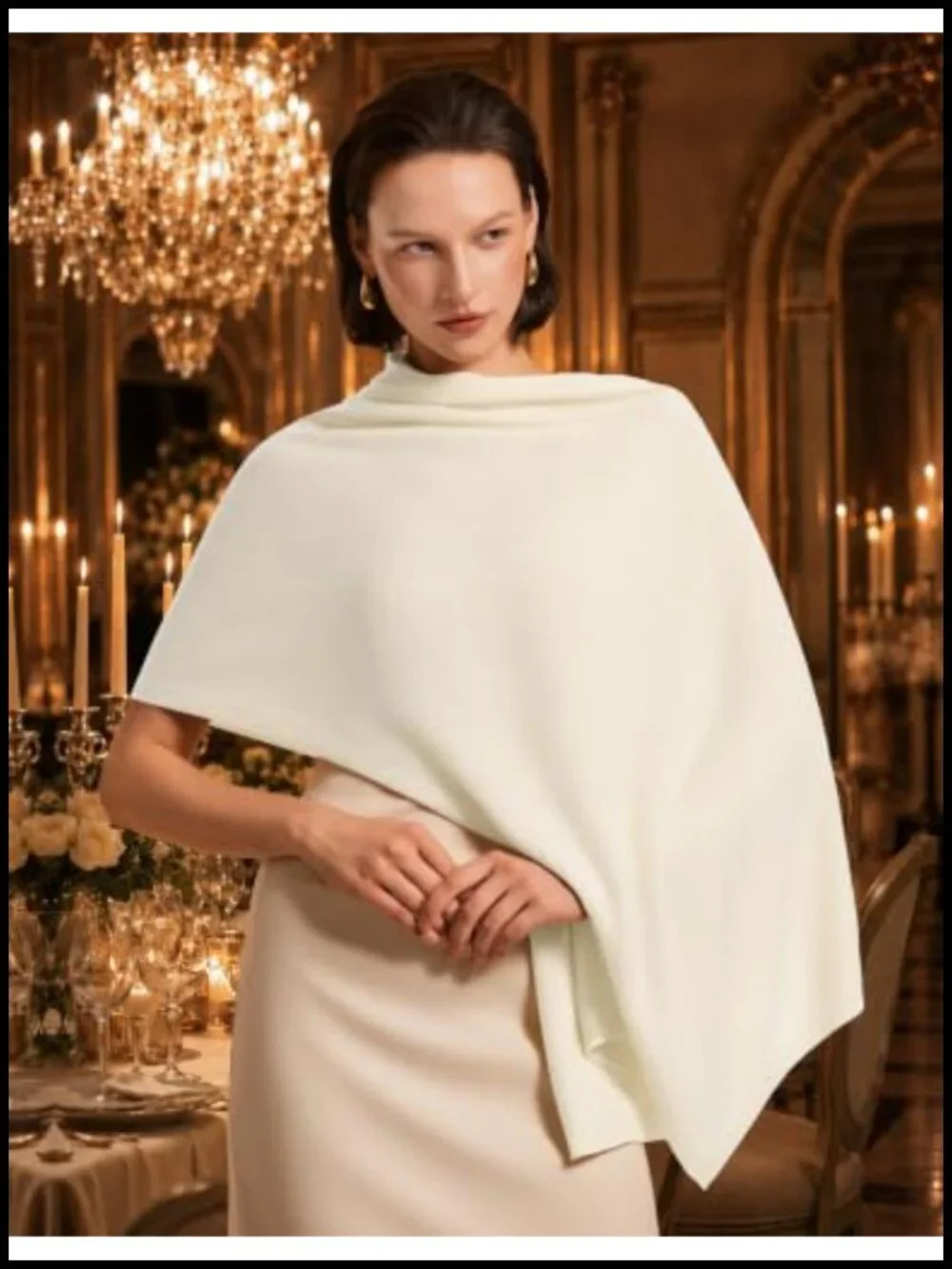 Large Pashmina Shawl Wrap for Evening Dresses Wedding Scarf